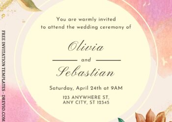 (Free) 10+ Everlasting Romance Floral Canva Wedding Invitation Templates