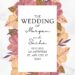 FREE PRINTABLE - 7+ Ivory Garden Frame Canva Wedding Invitation Templates