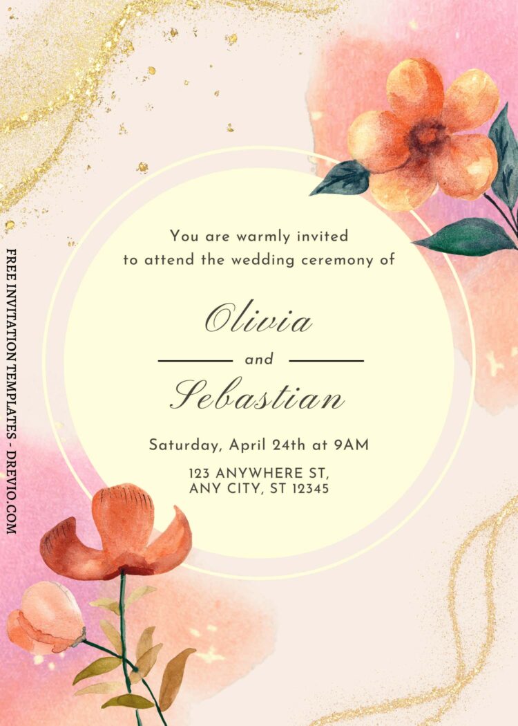 (Free) 10+ Everlasting Romance Floral Canva Wedding Invitation ...