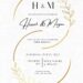 (Free) 8+ Gilded Floral Enlace Canva Wedding Invitation Templates