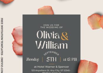 (Free) 8+ Classy Flower Petals Canva Wedding Invitation Templates drenched with gorgeous flower petals