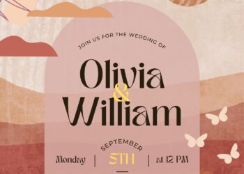 FREE EDITABLE - 10+ Whimsical Bohemian Canva Wedding Invitation Templates with elegant typefaces