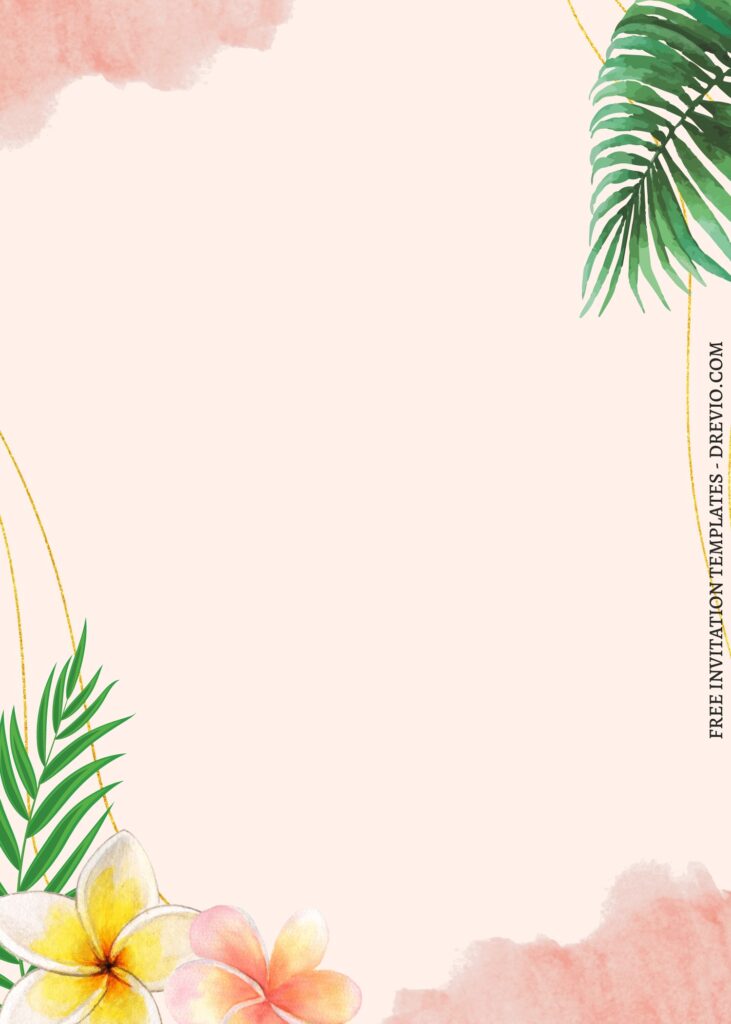 Invitation Template of FREE PRINTABLE - 8+ Vibrant Tropical Summer Canva Invitation Templates 15