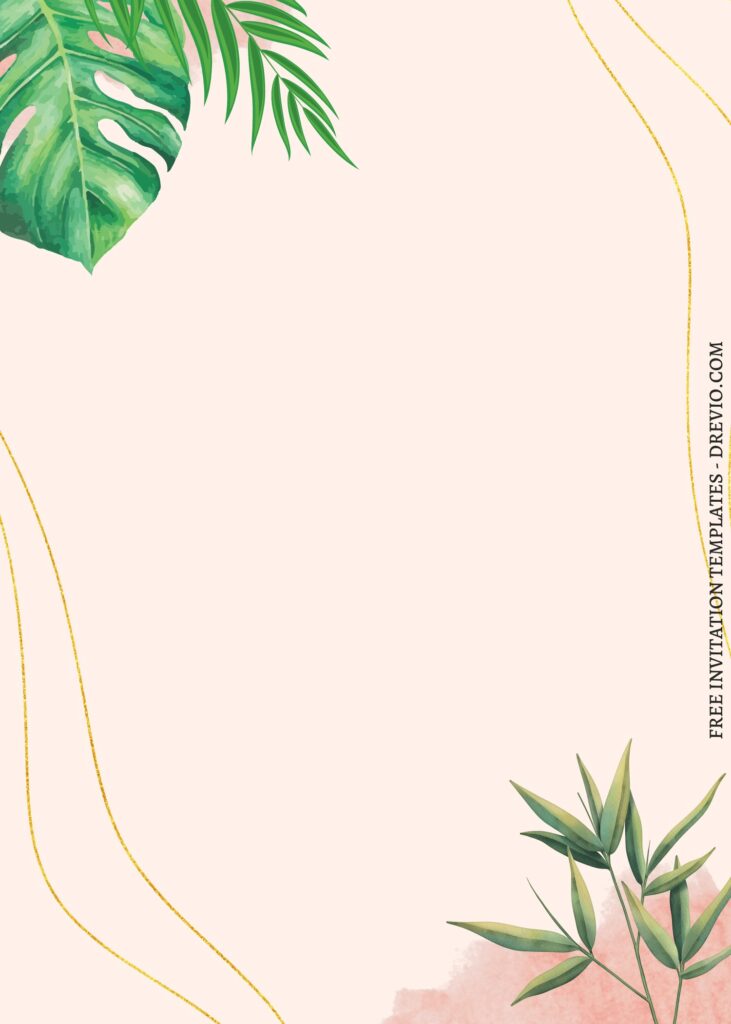 Invitation Template of FREE PRINTABLE - 8+ Vibrant Tropical Summer Canva Invitation Templates 14