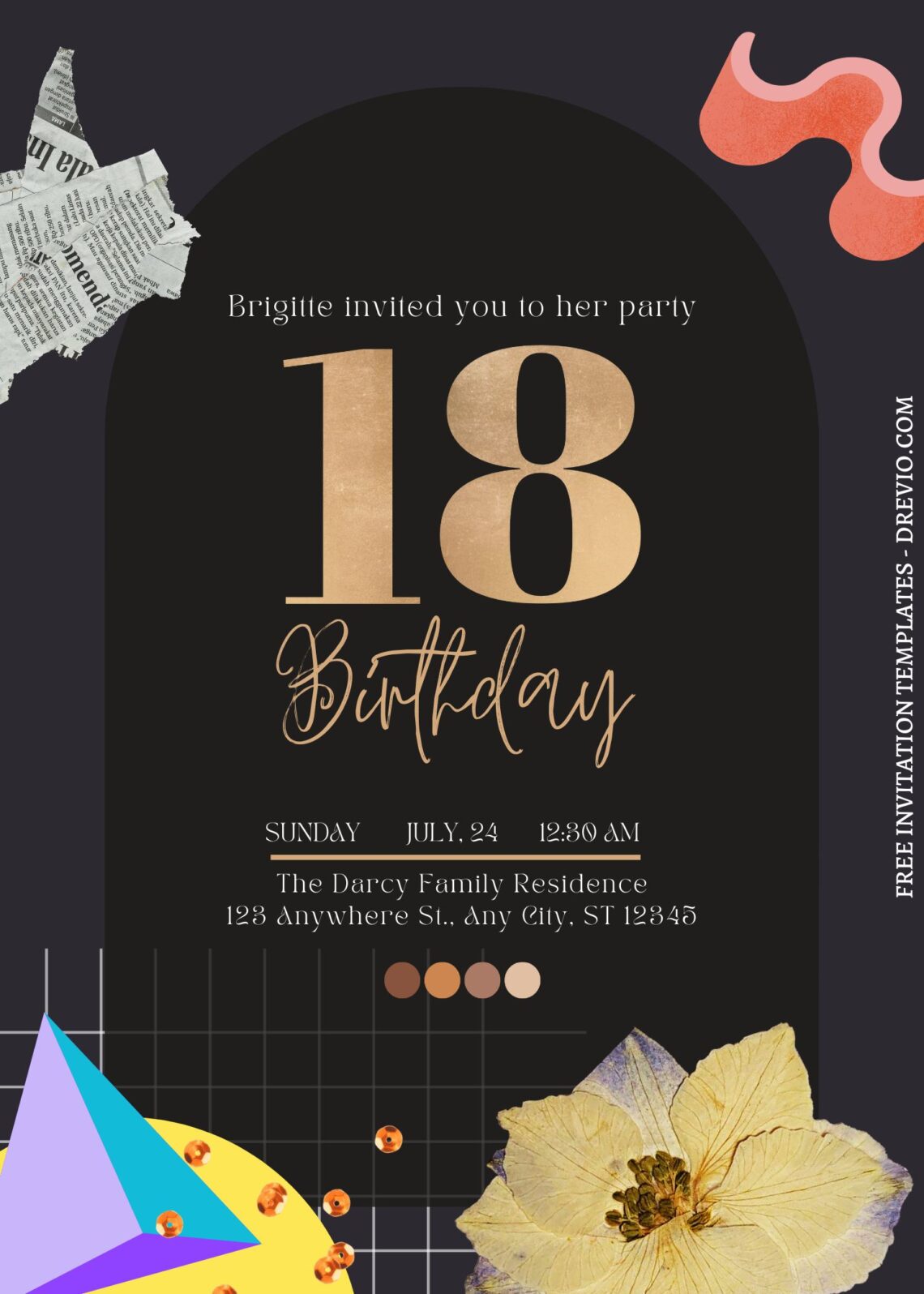 FREE EDITABLE - 9+ Eclectic Modern Floral Editable Canva Templates D