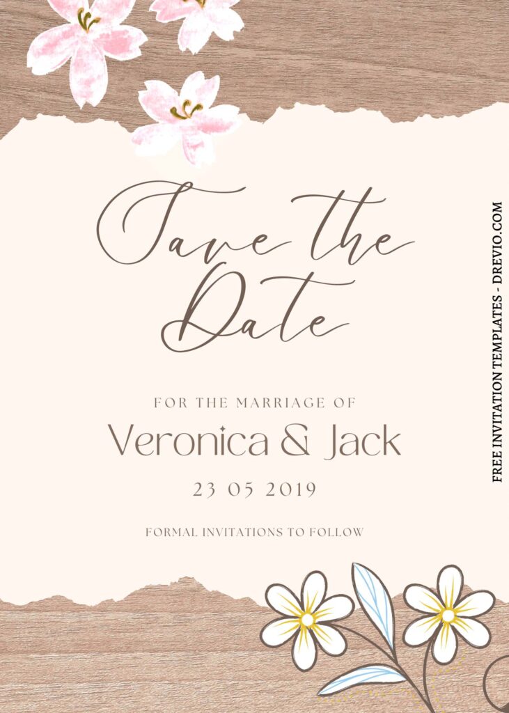 Invitation Template of (Free) 9+ Spring Whisperer Canva Wedding Invitation Templates 5