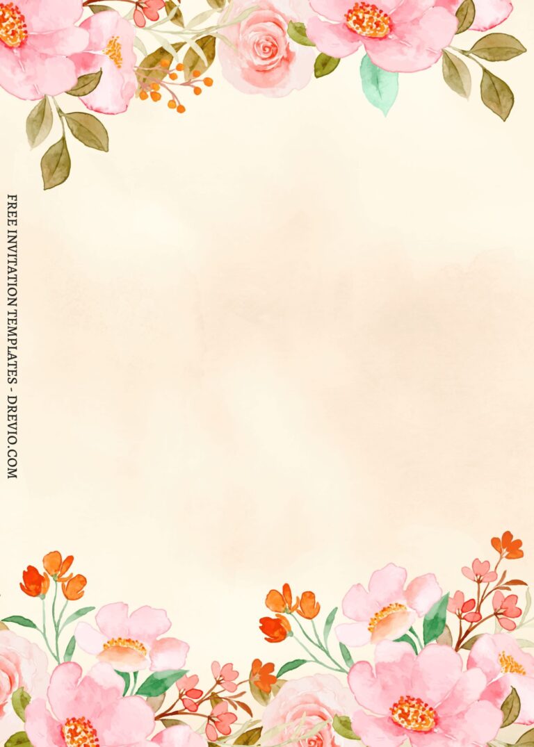(Free) 11+ Simple Garden Blooms Canva Wedding Invitation Templates ...