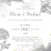 ( Free ) 7+ Black And White Floral Canva Wedding Invitation Templates