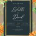 ( Free ) 7+ Orange Lily Canva Wedding Invitation Templates