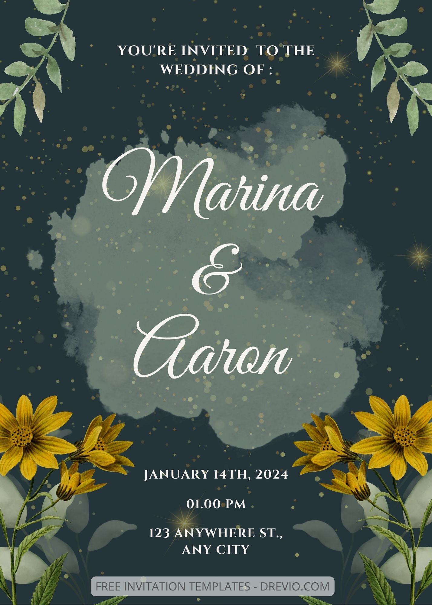 ( Free ) 8+ Blossoming Floral Canva Wedding Invitation Templates