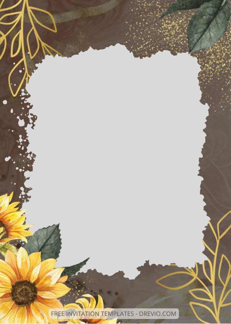 ( Free ) 8+ Shining Sunflower Canva Wedding Invitation Templates ...