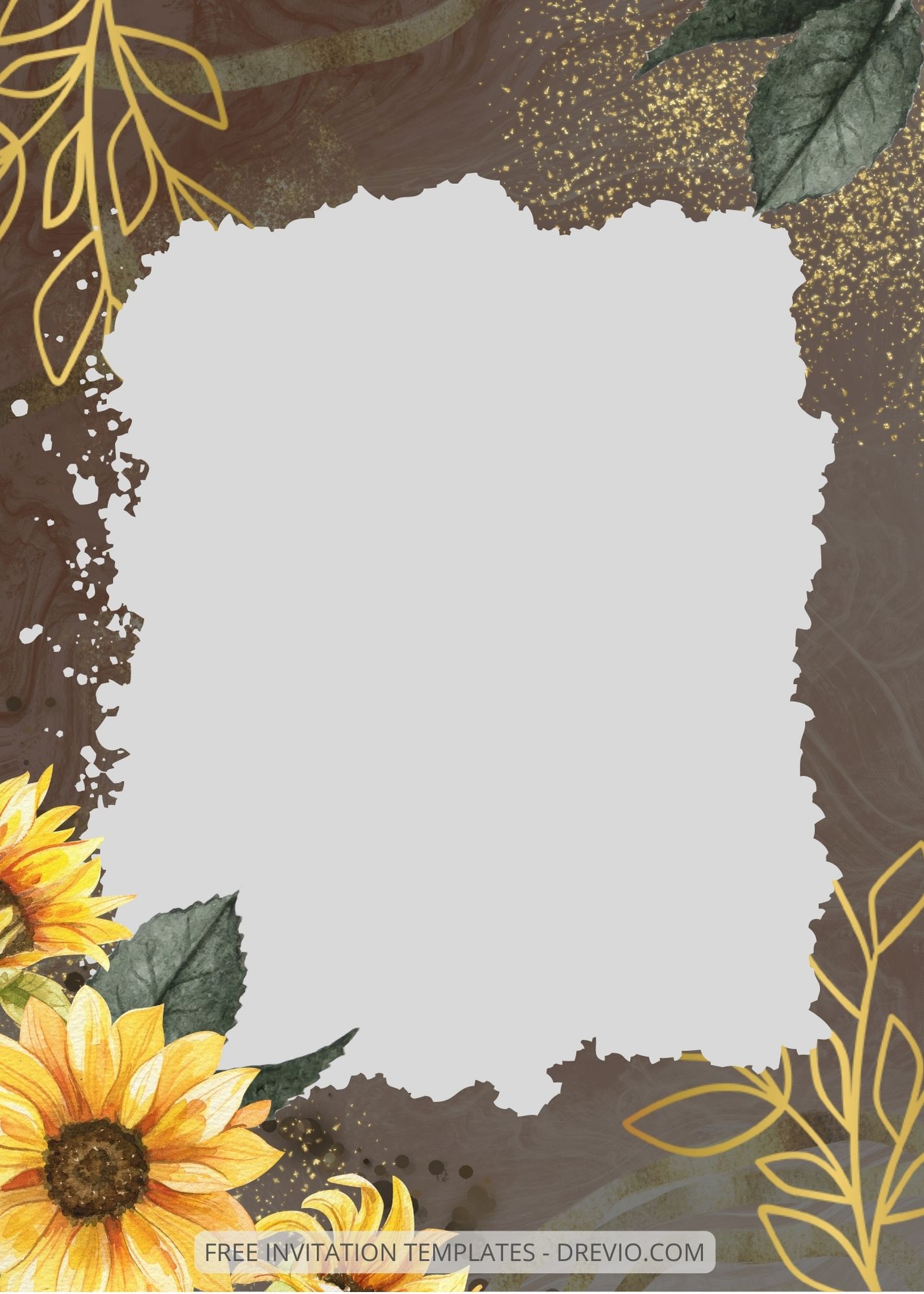 ( Free ) 8+ Shining Sunflower Canva Wedding Invitation Templates EIght