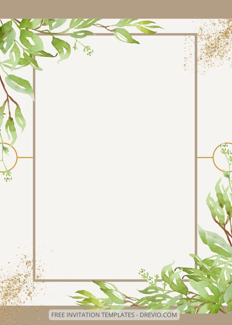 ( Free ) 8+ Simple Greenery Canva Wedding Invitation Templates ...