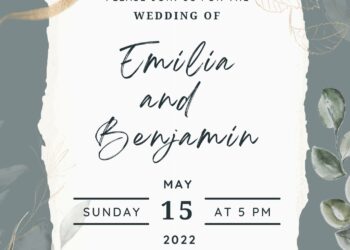 ( Free ) 8+ Watercolor Greenery Canva Wedding Invitation Templates