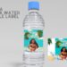 (Free) Moana Canva Birthday Water Bottle Labels