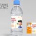 (Free) Peanut Movie Canva Birthday Water Bottle Lables