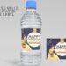 (Free) Princess Belle Canva Birthday Water Bottle Labels