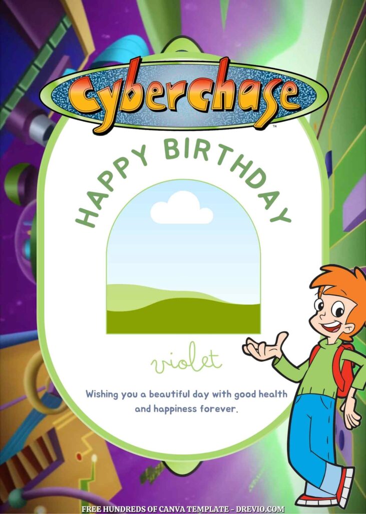 Invitation Template of FREE - 22+ Cyberchase Canva Birthday Invitation Templates 1