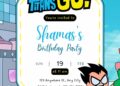 Free Teen Titans Go Birthday Invitations