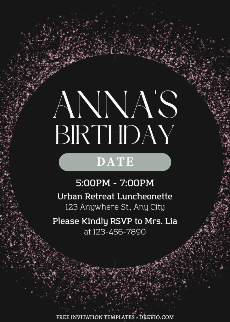 Invitation Template of FREE EDITABLE - 11+ Luxury Gold Birthday Editable Canva Templates 11