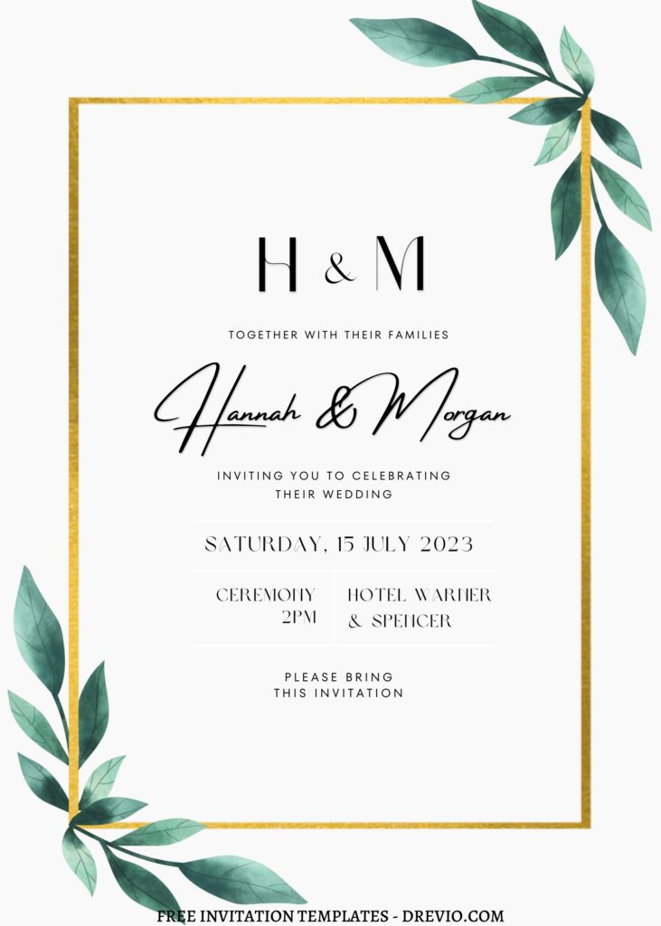 Invitation Template of FREE PRINTABLE - 11+ Botanical Eucalyptus Editable Canva Templates 11