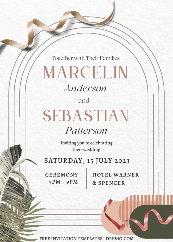 Invitation Template of FREE PRINTABLE - 9+ Secret Spring Canva Wedding Invitation Templates 9