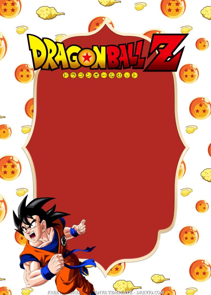 Invitation Template of FREE - 14+ Dragon Ball Canva Birthday Invitation Templates 10