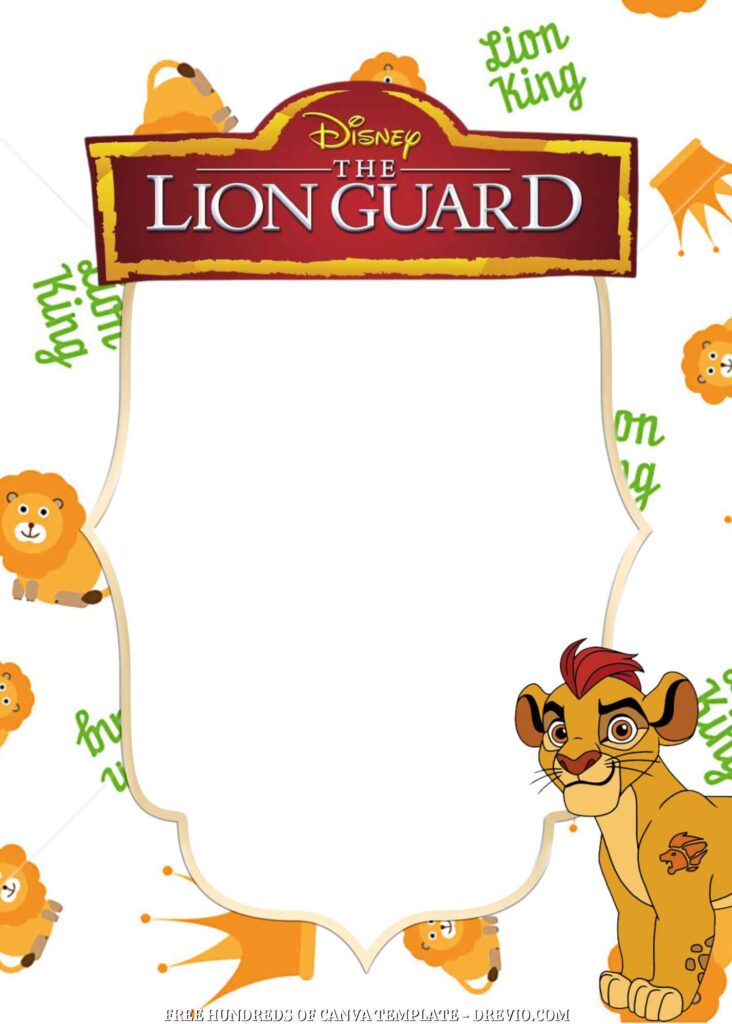 Invitation Template of FREE - 16+ The Lion Guard Canva Birthday Invitation Templates 10