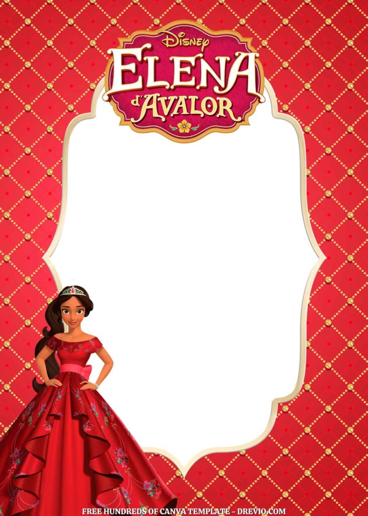 Invitation Template of FREE - 18+ Elena of Avalor Canva Birthday Invitation Templates 10