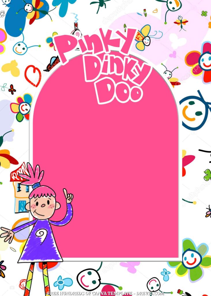 Invitation Template of 20+ Pinky Dinky Doo Canva Birthday Invitation Templates 6