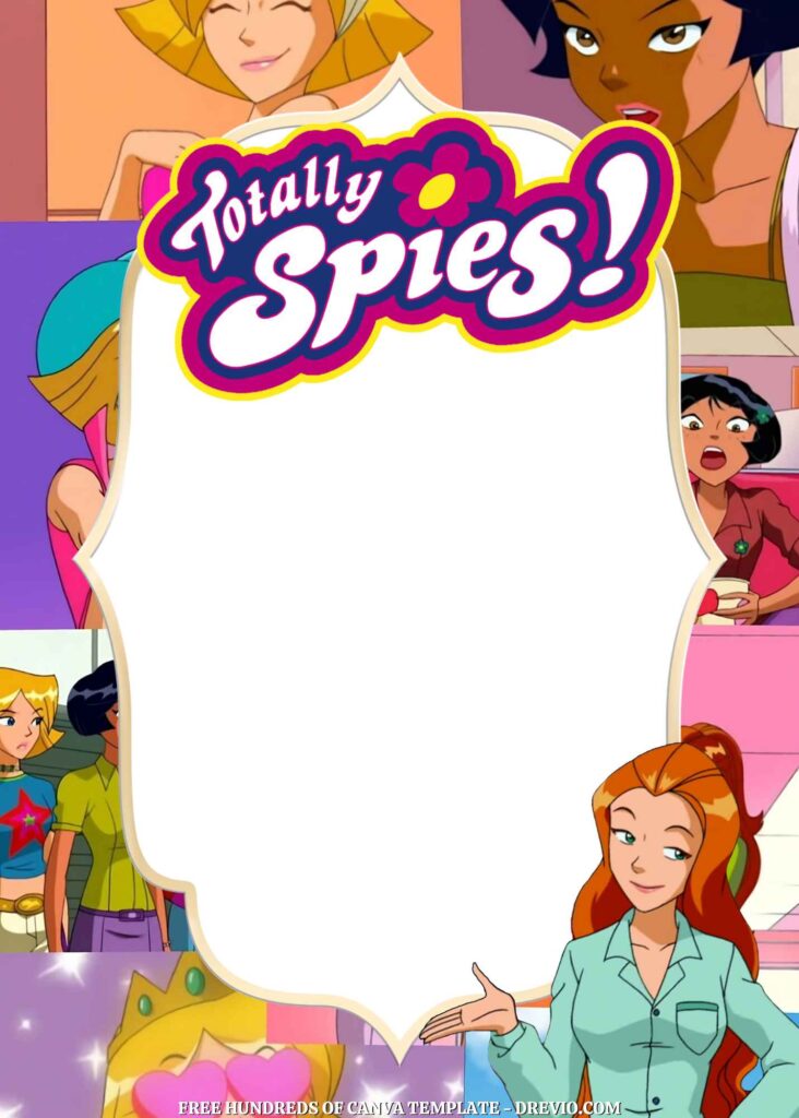 Invitation Template of 14+ Totally Spies! Canva Birthday Invitation Templates 10