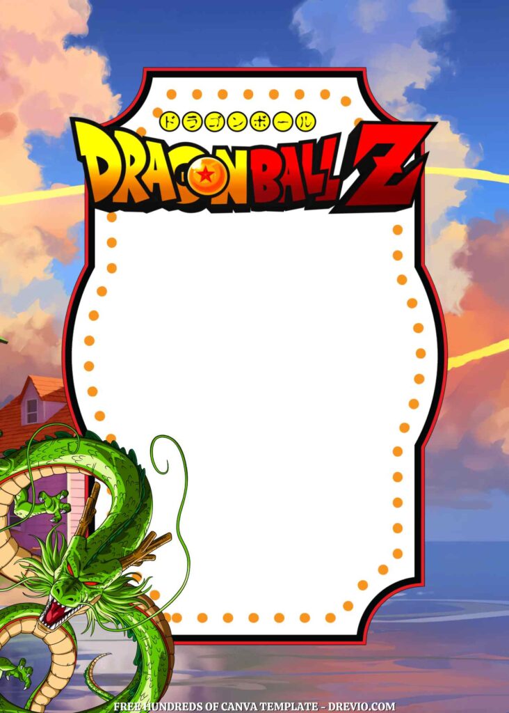 Invitation Template of 18+ Dragon Ball Z Canva Birthday Invitation Templates 5