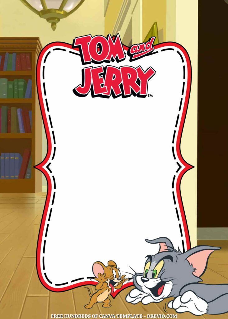 Invitation Template of 20+ Tom & Jerry Canva Birthday Invitation Templates 5