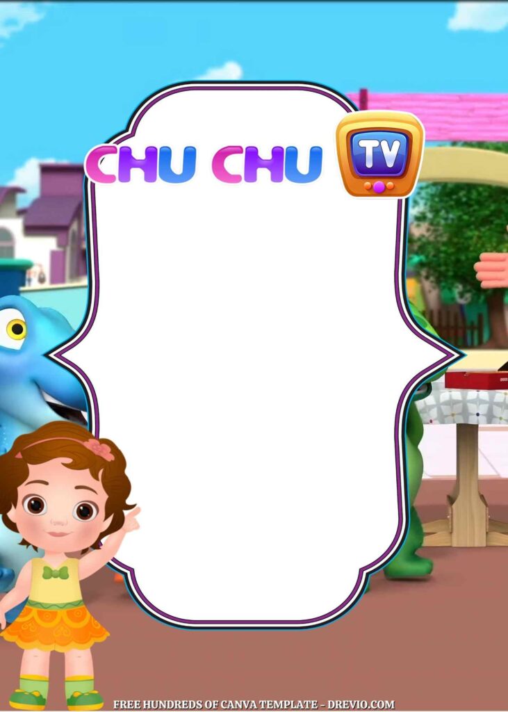 Invitation Template of 14+ ChuChu TV Canva Birthday Invitation Templates 5