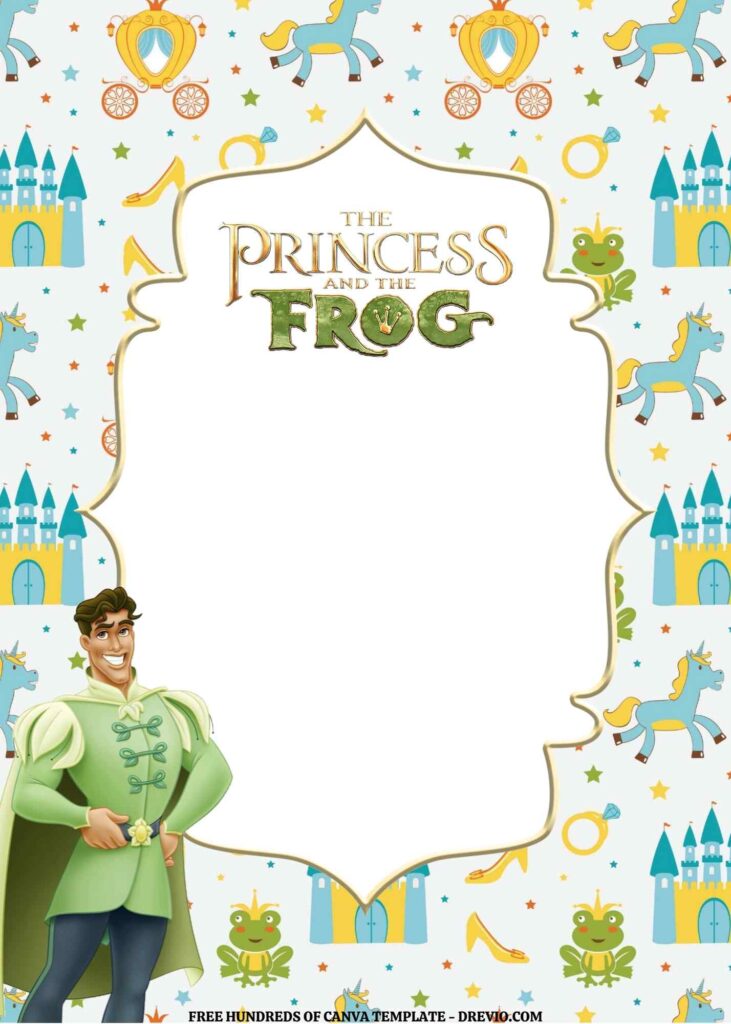 Invitation Template of FREE EDITABLE - 14 The Princess and the Frog Canva Templates 10