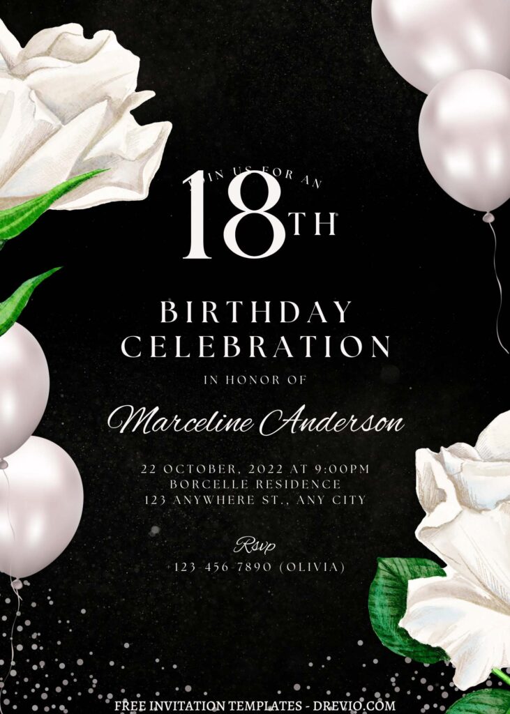 Invitation Template of FREE EDITABLE - 10+ Daydream Lily Canva Birthday Invitation Templates 1