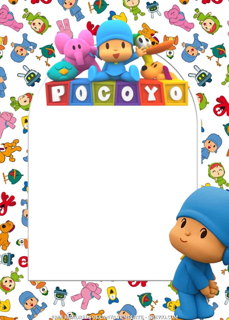 Invitation Template of FREE - 20+ Pocoyo Canva Birthday Invitation Templates 10