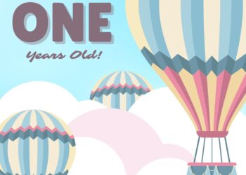 10+ Magical Hot Air Balloon Canva Birthday Invitation Templates
