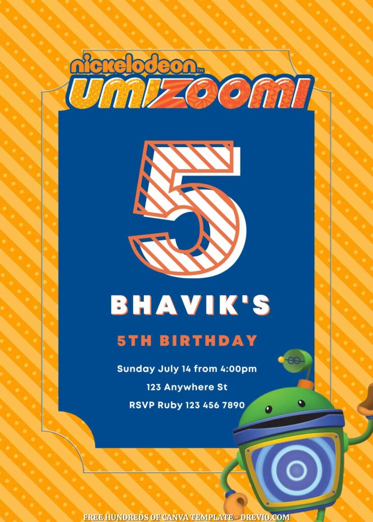 Invitation Template of FREE - 22+ Team Umizoomi Canva Birthday Invitation Templates 11