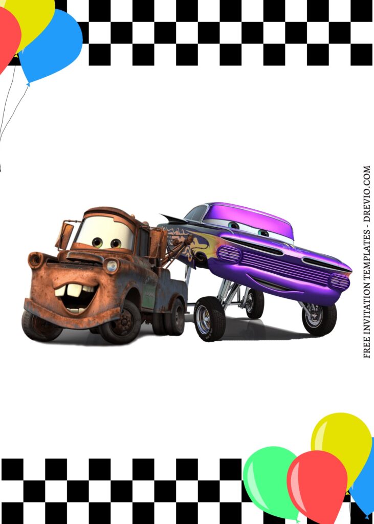 Invitation Template of 11+ Epic Disney Cars Canva Birthday Invitation Templates 13