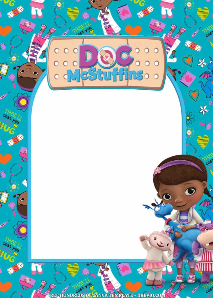 Invitation Template of FREE - 18+ Doc McStuffins Canva Birthday Invitation Template 12