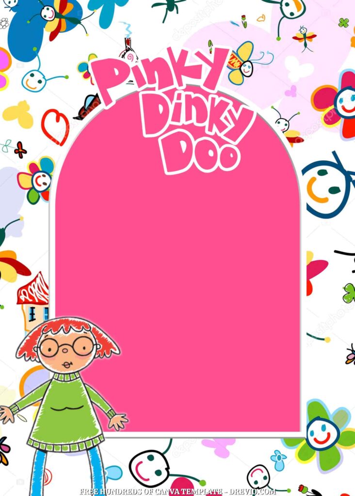 Invitation Template of 20+ Pinky Dinky Doo Canva Birthday Invitation Templates 8