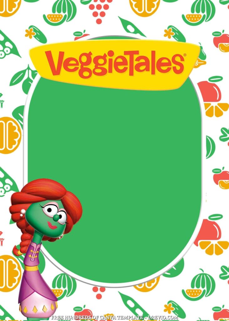 Invitation Template of 20+ VeggieTales Canva Birthday Invitation Templates 8