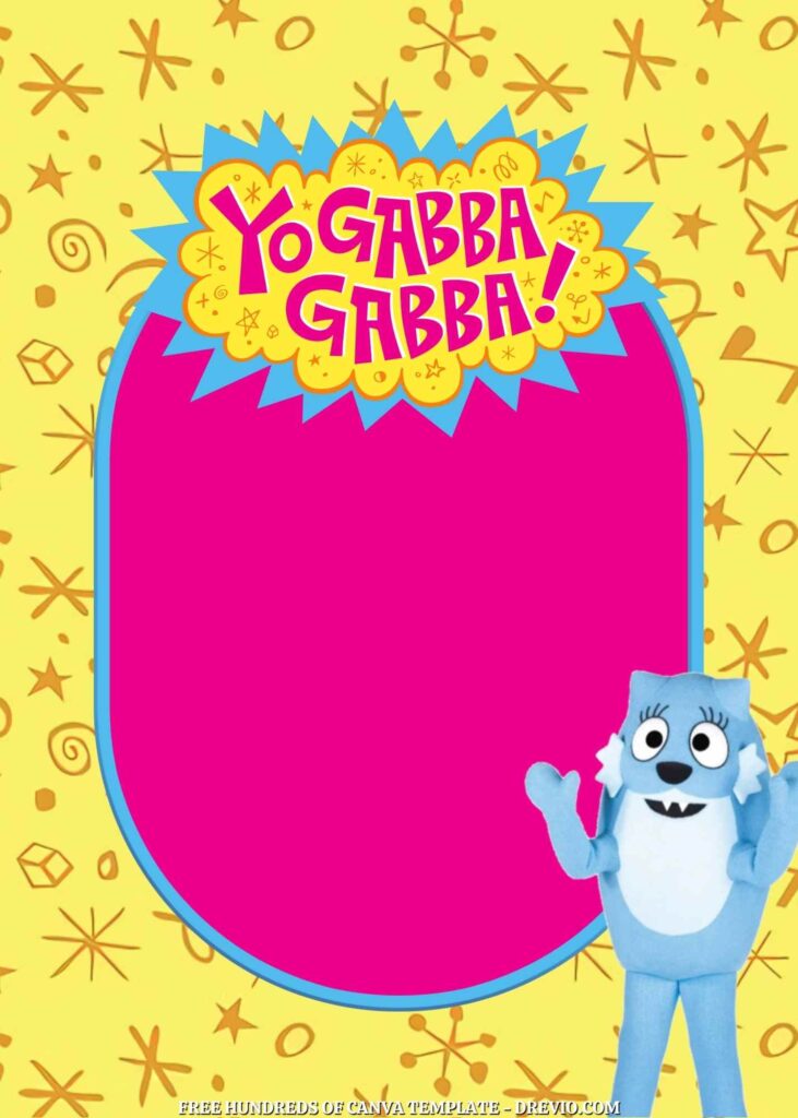 Invitation Template of 20+ Yo Gabba Gabba Canva Birthday Invitation Templates 6