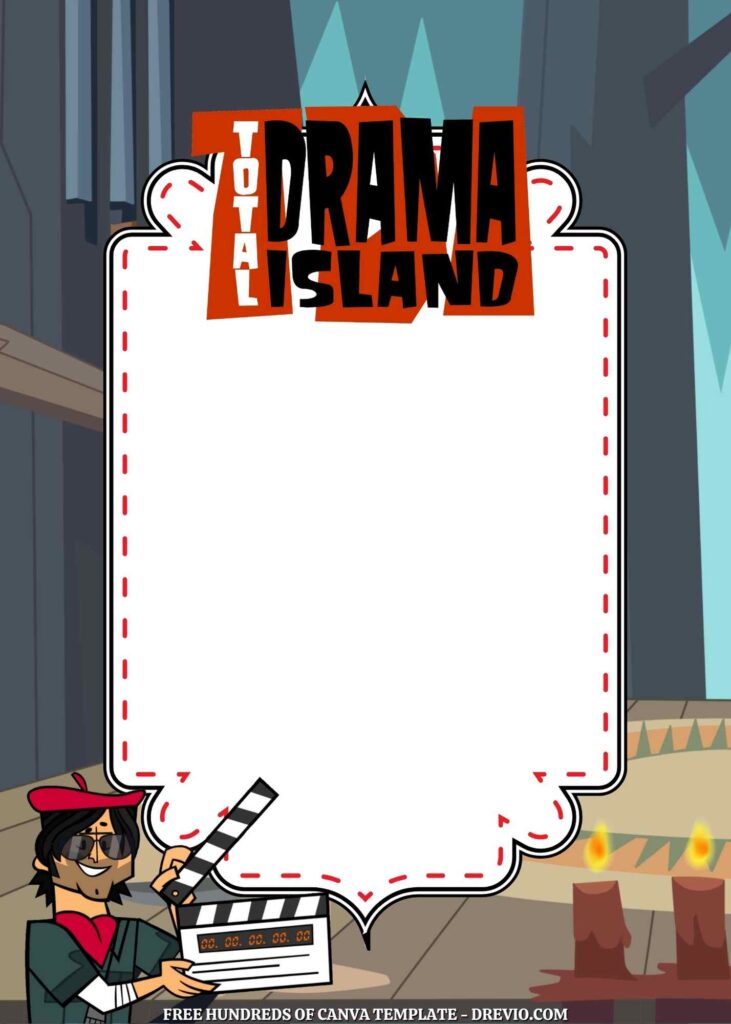 Invitation Template of 22+ Total Drama Canva Birthday Invitation Templates 6