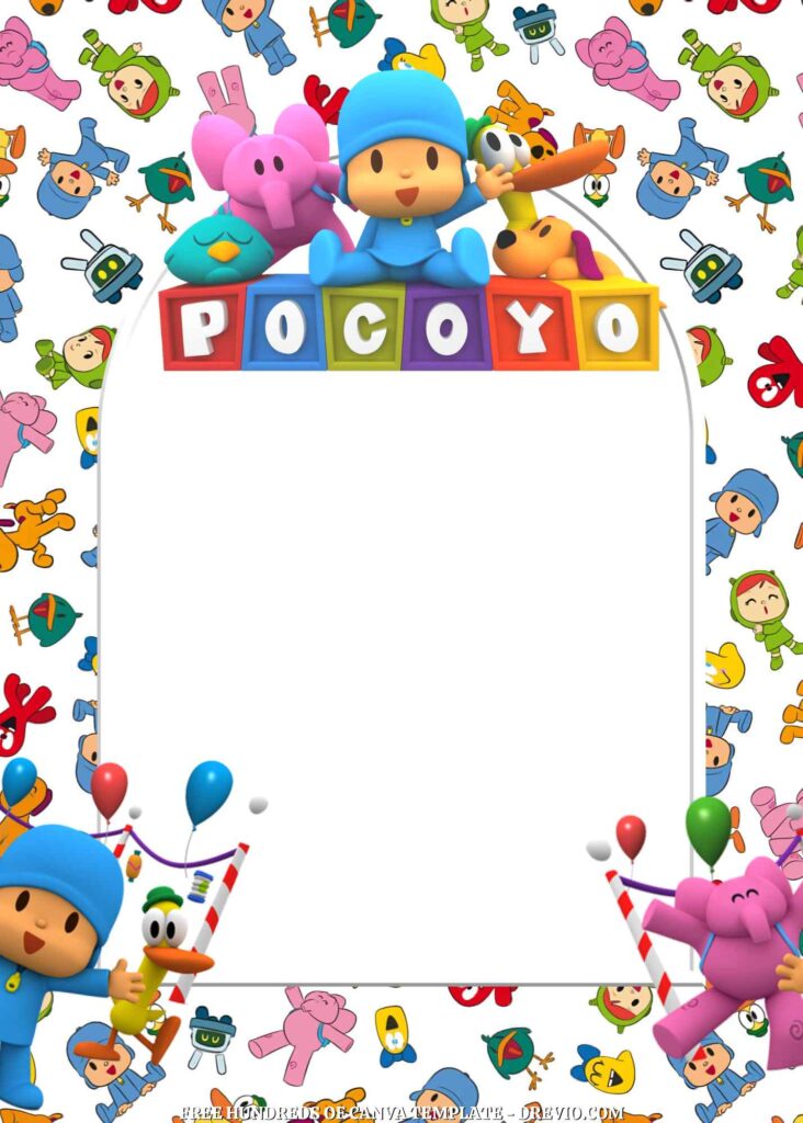 Invitation Template of FREE - 20+ Pocoyo Canva Birthday Invitation Templates 12