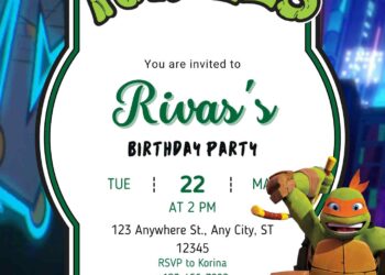 Free Teenage Mutant Birthday Invitations