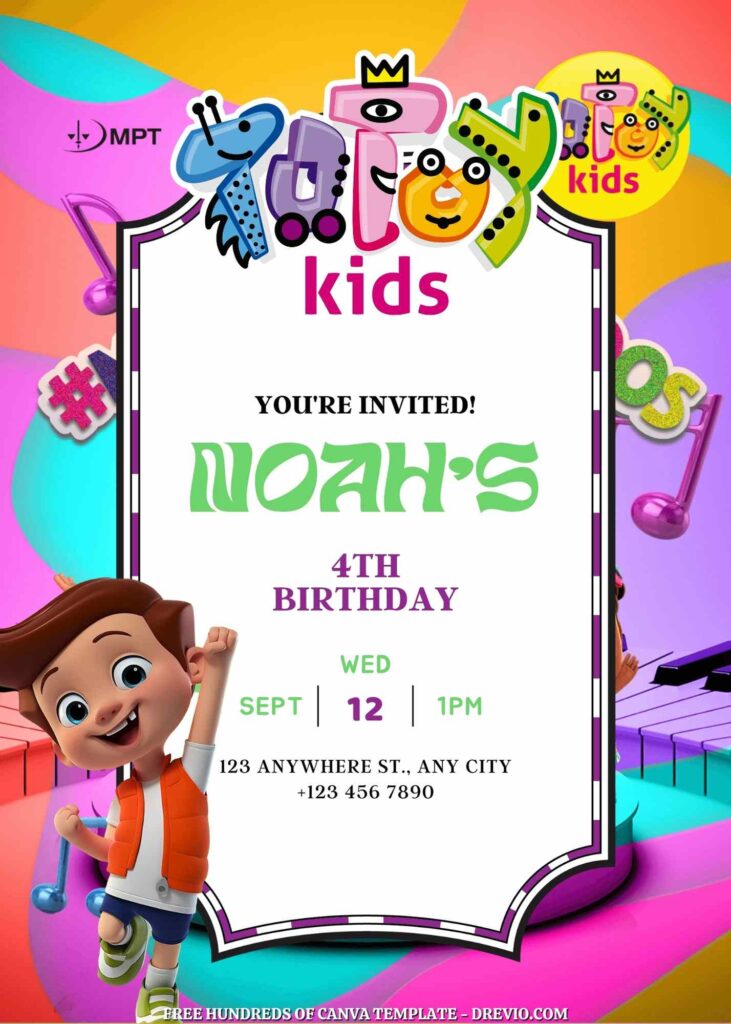 Totoy Kids Birthday Invitations