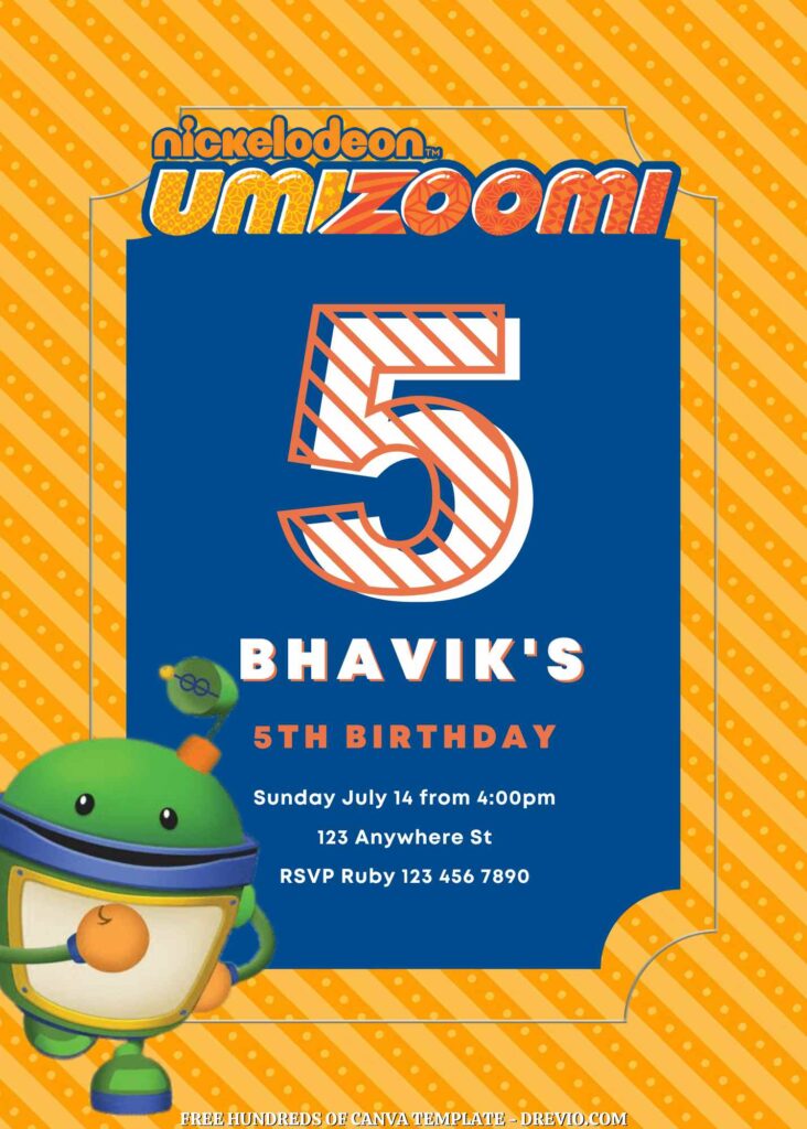 Invitation Template of FREE - 22+ Team Umizoomi Canva Birthday Invitation Templates 13