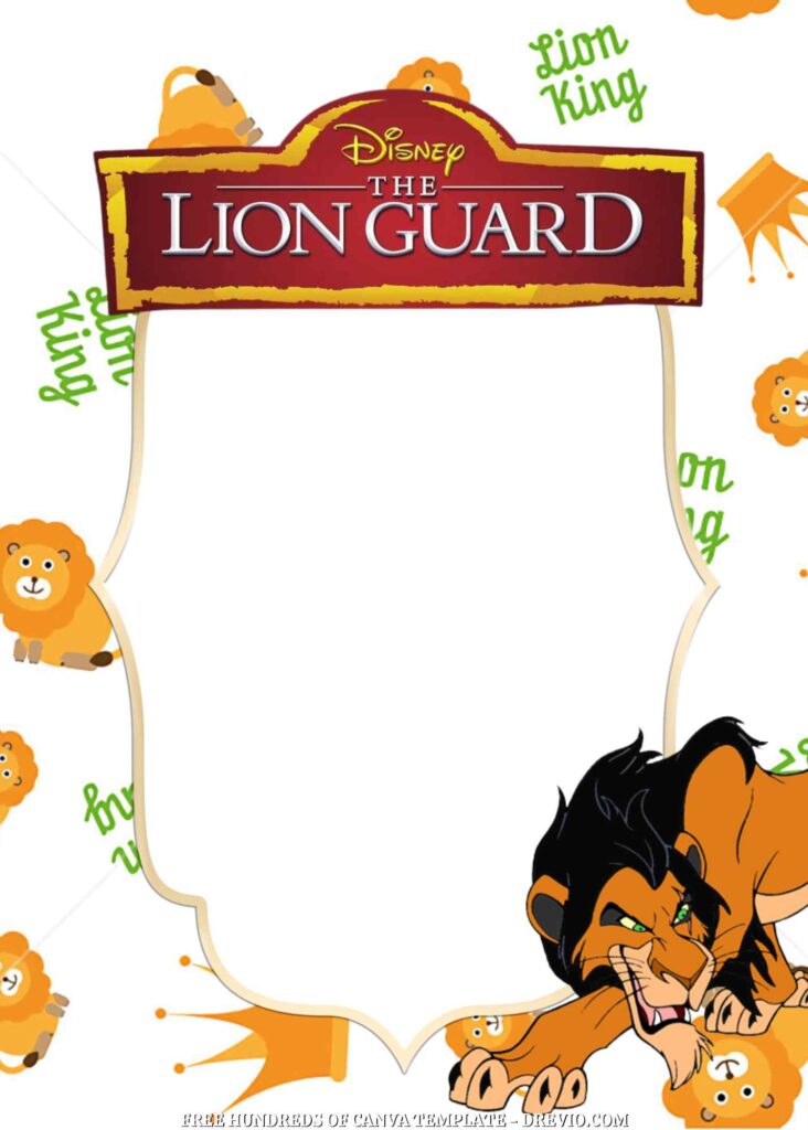 Invitation Template of FREE - 16+ The Lion Guard Canva Birthday Invitation Templates 14